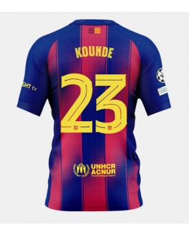 Billige Fotballdrakt Barcelona Jules Kounde #23 Replika Hjemmedrakt 2025-26 Kortermet Billige Fotballdrakt Barcelona Jules Kounde #23 Replika Hjemmedrakt 2025-26 Kortermet